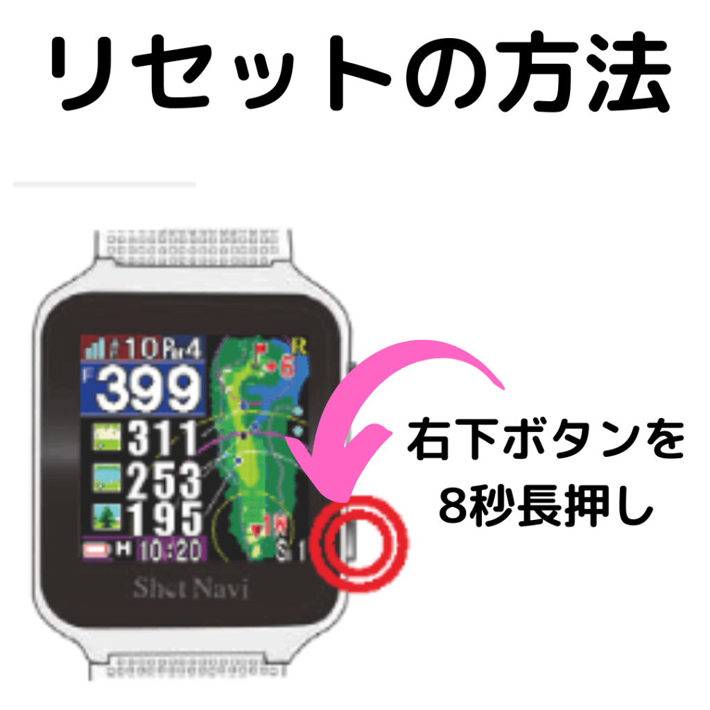 ショットナビAIRリセットの方法