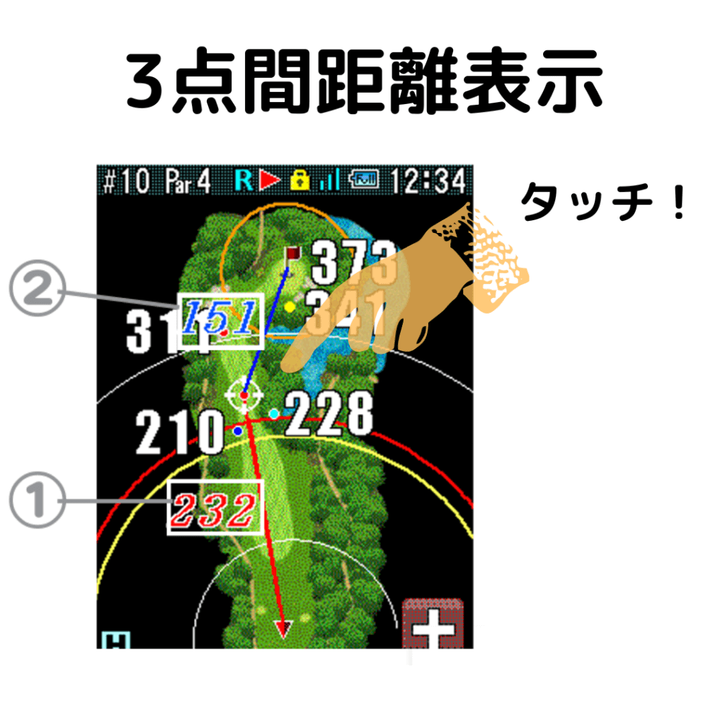 Granz3点間距離表示解説