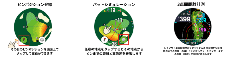 タッチ距離表示